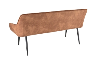 LuxD Dizajnová lavica Esmeralda 160 cm hnedá obr-4