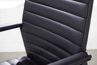 LuxD Dizajnová kancelárska stolička Roma čierna obr-2