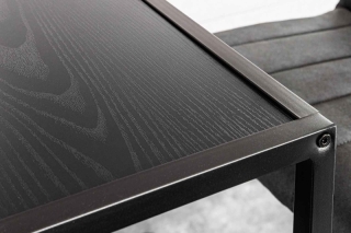 LuxD Dizajnový barový stôl Maille 120 cm čierny jaseň obr-1