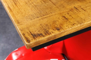 LuxD Dizajnový barový stôl Fahima 174 cm červený obr-1