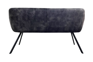 LuxD Dizajnová lavica Vallerina 165 cm sivý zamat obr-2