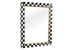 LuxD Dizajnové nástenné zrkadlo Hartwell  čierno-biele  x  28822 obr-4