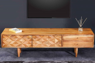 LuxD Dizajnový TV stolík Halia Honey 145 cm akácia obr-1