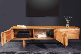LuxD Dizajnový TV stolík Halia Honey 145 cm akácia obr-2