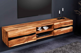 LuxD Dizajnový závesný TV stolík Argentinas 160 cm Sheesham
