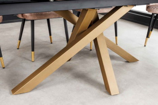 LuxD Rozťahovací keramický stôl Paquita 180-220-260 cm sivý mramor obr-3