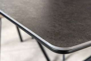 LuxD Rozťahovací keramický stôl Halia 160-200 cm mramor antracit obr-3