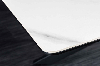 LuxD Rozťahovací keramický stôl Halia 160-200 cm biely mramor obr-3