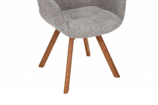 LuxD 28996 Dizajnová otočná stolička Yanisin sivá obr-3