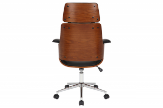 LuxD Dizajnová kancelárska stolička Uriela orech / čierna obr-3