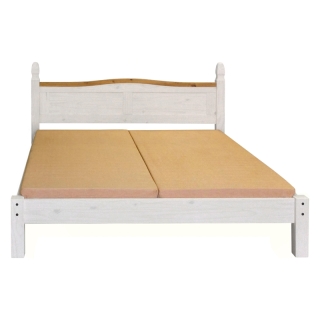 Dvojlôžko CORONA biely vosk 180x200