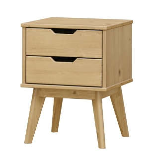 Nočný stolík 2 zásuvky BONITO vosk