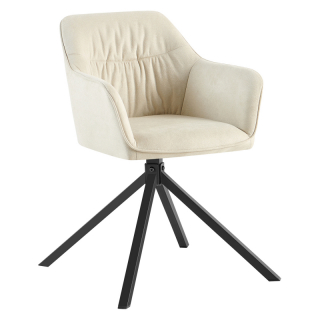 Jedálenská stolička SINES béžový zamat