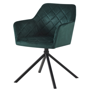 Jedálenská stolička SINES zelený zamat