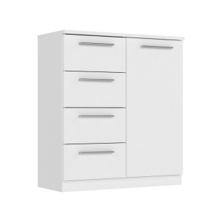 Komoda 1 dvere + 4 zásuvky SURREY biela