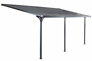 Pergola 618 x 305 cm (čierná+transparentní polykarbonát) obr-2