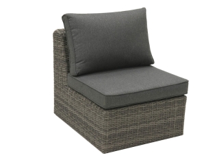 DEOKORK Ratanový stredový diel BORNEO LUXURY (sivá) obr-3