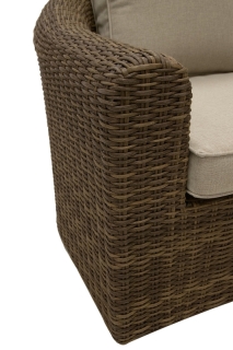 DEOKORK Ratanové kreslo BORNEO LUXURY (hnedá) obr-4