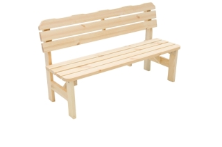 DEOKORK Masívna drevená záhradná lavice z borovice drevo 32 mm (200 cm) obr-4