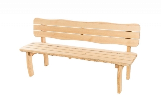 DEOKORK Masívne záhradné lavice z borovice VIKING (40 mm) - rôzne dĺžky 200 cm