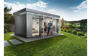 Biohort Záhradný domček BIOHORT CasaNova 430 x 230 (sivá kremeň metalíza) orientace dverí vpravo obr-2
