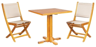 DEOKORK Záhradná teaková zostava DANTE/ANNA II. 1+2