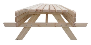 Masívny drevený pivný set so sklopnými lavicami 180 cm obr-1