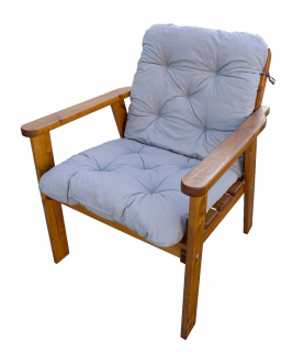 ASKO Záhradné masívne kreslá ATLANTA vr. polstrovanie (2 ks) obr-3