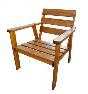 ASKO Záhradné masívne kreslá ATLANTA vr. polstrovanie (2 ks) obr-4