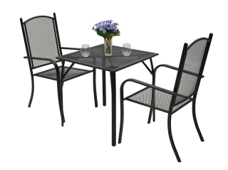 DEOKORK Záhradná kovová zostava NANCY MINI 1+2