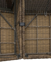 DEOKORK Ratanová modulová zostava rohová BORNEO LUXURY pre 6 osôb (hnedá) obr-2