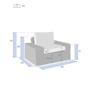 DEOKORK Ratanové kreslo MALAGA obr-1