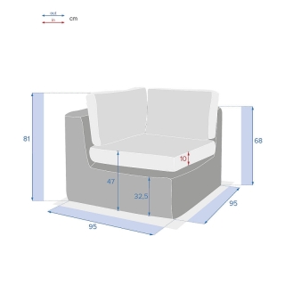 DEOKORK Ratanové kreslo rohové MALAGA obr-2