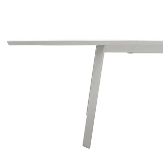 Hliníkový stôl NOVARA 220/314 cm (biela) obr-2
