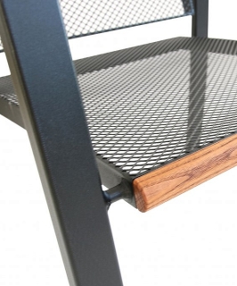 DEOKORK Kovové kreslo MANHATTAN (čierna) obr-2