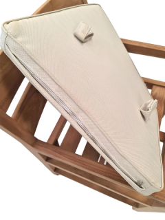 DEOKORK Záhradné pevné kreslo WINSTON (teak) obr-2