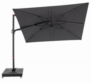 Slnečník výkyvný Doppler myZone 220 x 300 cm LED (rôzne farby) antracit obr-2