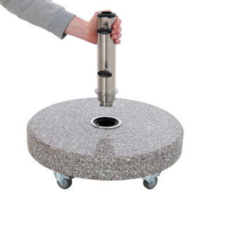 Doppler Pojazdný žulový stojan s kolieskami Expert 50kg CLICK-IT obr-1