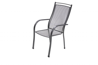 Kovové kreslo s podrúčkami PALMA obr-1