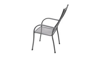 Kovové kreslo s podrúčkami PALMA obr-2