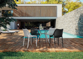 Plastové kreslo DUBLIN (rôzne farby) šedá obr-4