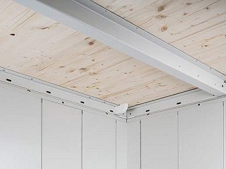 Biohort Záhradný domček BIOHORT Neo 1A 180 × 180 cm (sivý kremeň metalíza) obr-3