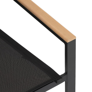 DEOKORK Hliníkové kreslo s textíliou ZEUS (antracit) obr-2