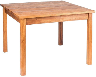 DEOKORK Detský teakový jedálenský stôl GIOVANNI MINI 75 × 75 × 45 cm