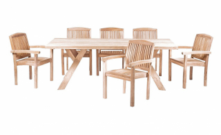 DEOKORK Teaková zostava SPIDER PARIS