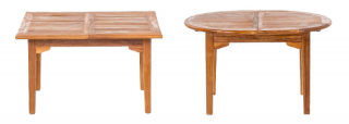 DEOKORK Teakový stôl ELEGANTE 180 / 240 × 100 × 78 cm 