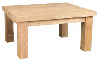 DEOKORK Teakový konferenčný stolík BOB 80 × 80 × 50 cm