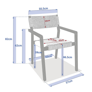 DEOKORK Luxusná jedálenská zostava z akácie ARIZONA 1+10 obr-2