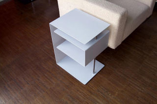 Radius design cologne Stolík RADIUS DESIGN (X-CENTRIC TABLE silber 530A) strieborný