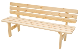 Masívna lavica z borovice drevo 30 mm (rôzne dĺžky) 150 cm obr-4
